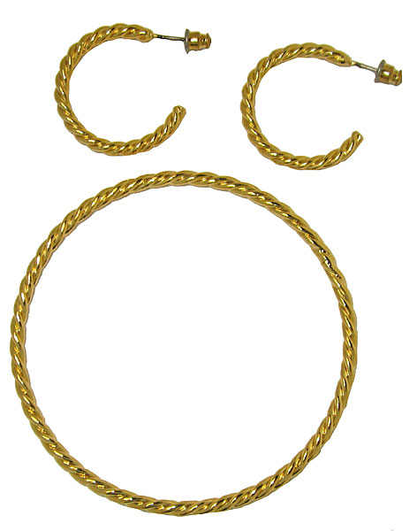 Picture of Designer Jewelry RM300TS Bracelet &amp; Earring Sets Elegant Twist 