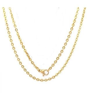 Stainless Steel Chain 18 inches in gold