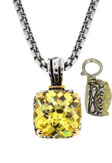 CP711CIT Designer Cable Jewelry Necklace Citrene
