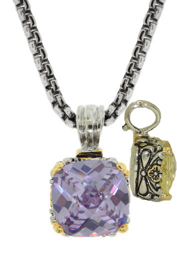 CP711L Designer Cable Jewelry Necklace Lavender