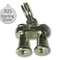 Picture of Designer Jewelry SC139 925 Sterling Silver binoculars charm