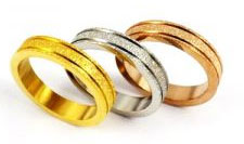 Tri Color Set Three Wedding Bands wholesale jewelry