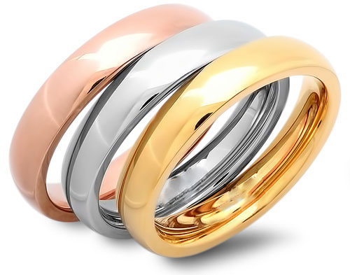 Picture of Designer Jewelry 602.051.R Tri-Color Wedding Band Ring Set wholesale jewelry 