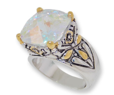 CR0711AB Designer Cable Jewelry Ring AB