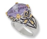 CR0711L Designer Cable Jewelry Ring Lavender