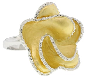 Picture of Designer Jewelry CR3539G Mate Brushed Yellow Gold Wholesale Ring 