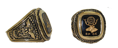 Picture of Designer Jewelry ELKBLK Men&apos;s Elks Wholesale Ring