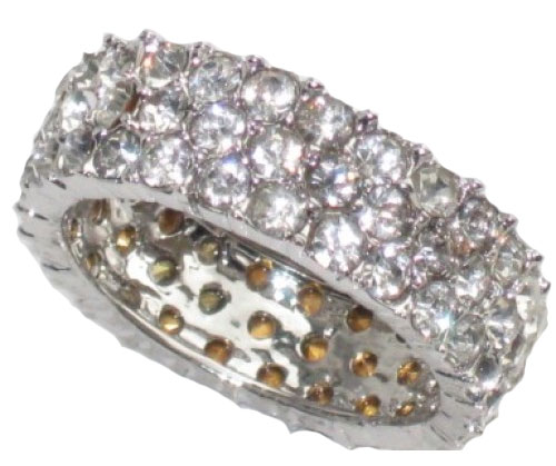 Picture of Designer Jewelry RG0937 Triple Eternity wholesale Band Ring