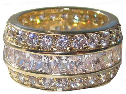 Picture of Designer Jewelry RG3616Y Show Stopping Infinity Ring in yellow gold