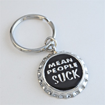KEYCHAINMEAN Mean People Suck Key Ring