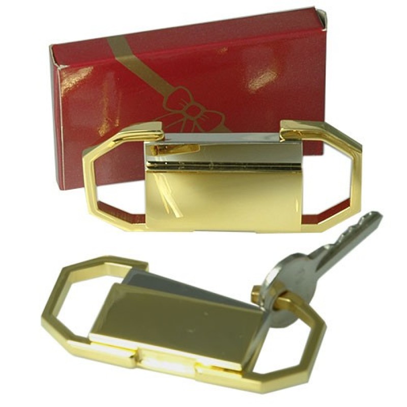Center Push Key Ring