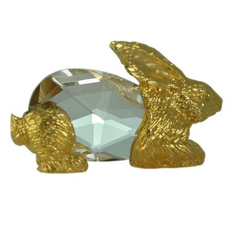 Picture of Designer Jewelry Rabbitfigurine Rabbit figurine handmade Bohemia lead crystal