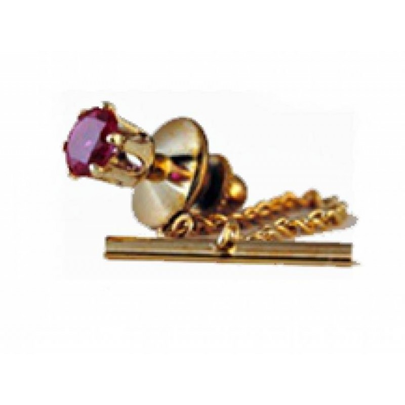RM261RR Ruby Red Spinel Tie Tacks