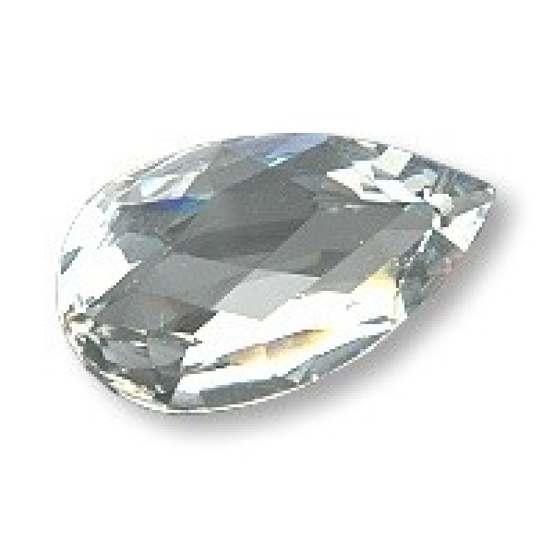 Picture of Designer Jewelry T2070 20 Tear wholesale 6mm x 4mm Drop Clear Crystal Foil back