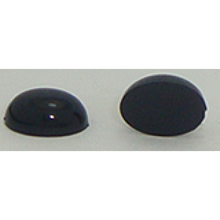 12 Wholesale 11mm x 8mm Black Oval  Flate