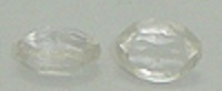 40 Wholesale 8mm X 6mm Clear Beads