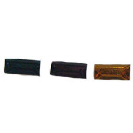 100 Crystal  Foil Back 6mm x 3mm