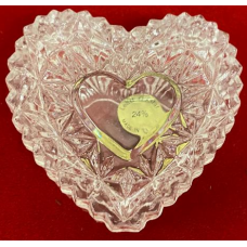Crystal Heart Shaped Box