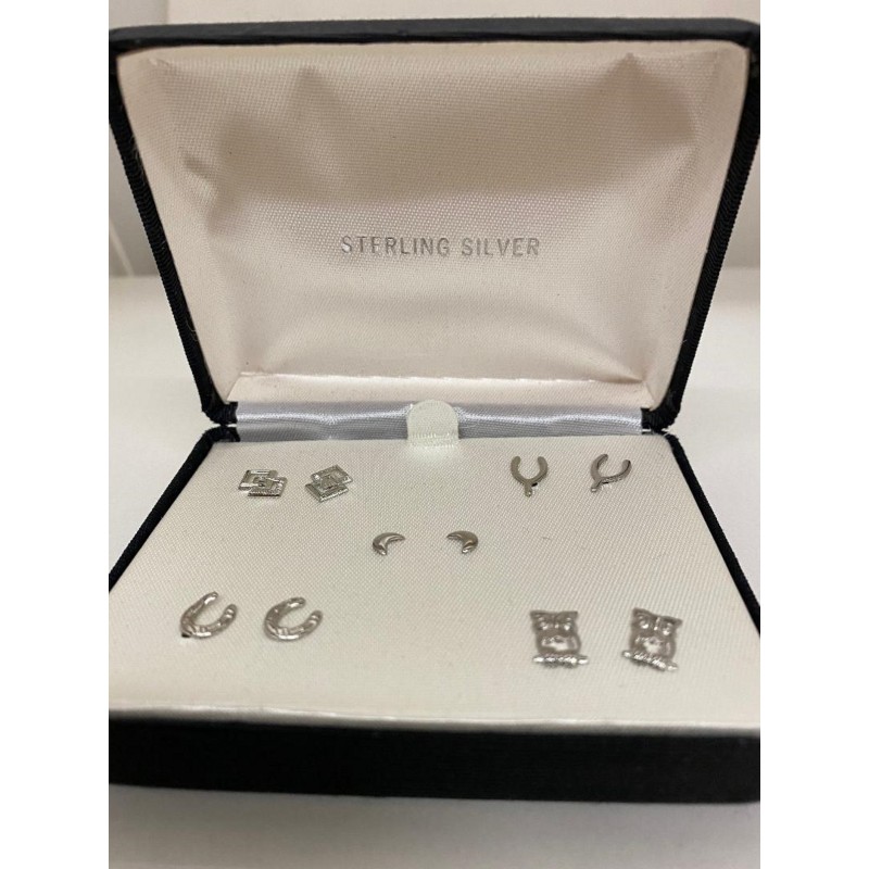 Sterling Silver 925 Earrings in Gift Box NWT