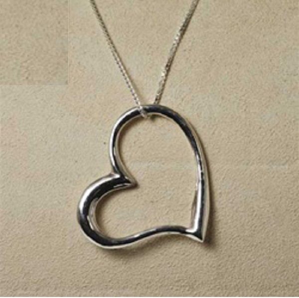 Picture of Designer Jewelry SS1000FHX Sterling Silver Floating Heart / Necklace