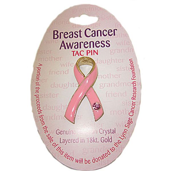 Picture of Designer Jewelry PNBC Breast Cancer Awareness in Pink Ribbon Tac Pin