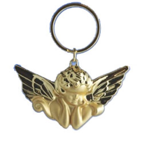 3 x 2 in. Golden Angel Key Ring