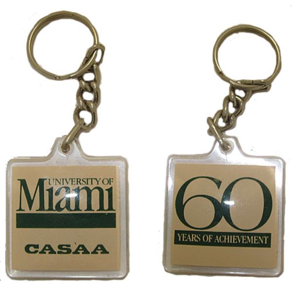 University of Miami Vintage Key Chain