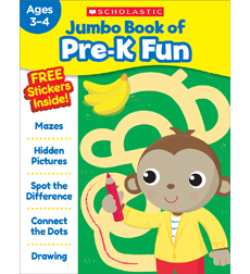 Picture of Scholastic 816943 Jumbo Fun for PreK Workbook