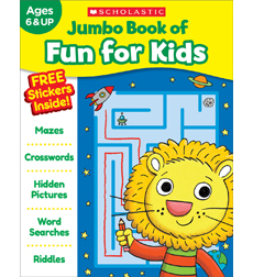 Picture of Scholastic 821834 Jumbo Fun for Kids Workbook ages 6 Plues