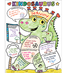 Picture of Scholastic 822713 Personal Poster Set - Kindosaurus K - 2