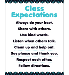 Picture of Scholastic 823639 Aqua Oasis - Class Expectations Chart