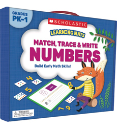 Picture of Scholastic 823960 Learning Mats - Match, Trace & Write Numbers