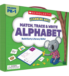 Picture of Scholastic 823961 Learning Mats - Match, Trace & Write the Alphabet