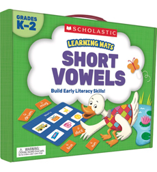Picture of Scholastic 823965 Learning Mats - Short Vowels