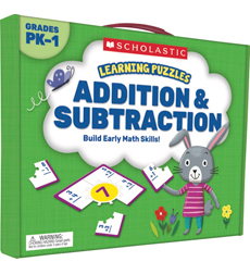 Picture of Scholastic 823974 Learning Puzzles - Addition & Subtraction