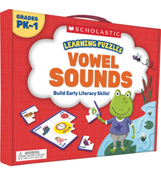 Picture of Scholastic 823975 Learning Puzzles - Vowel Sounds