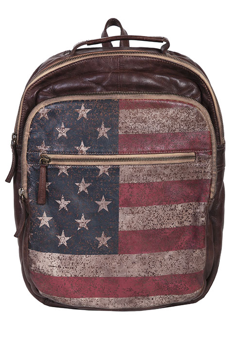 Scully 945-30-25 Americana Stars & Stripes Leather Backpack