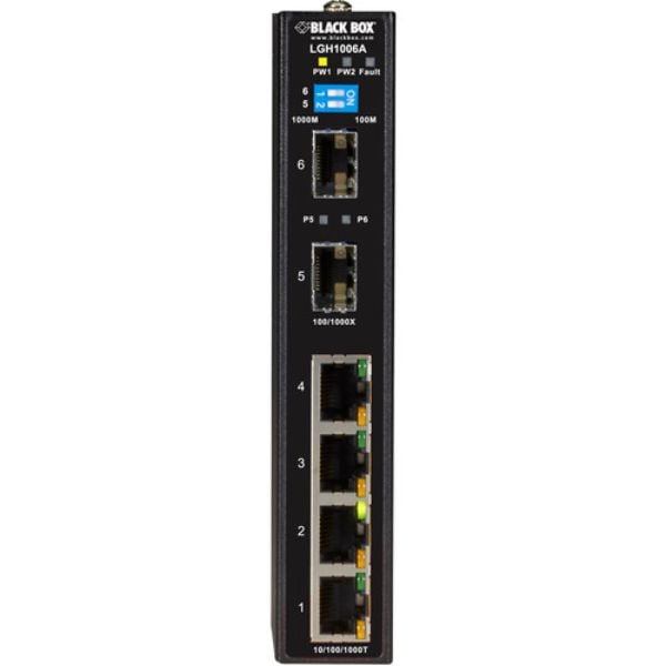 Blackbox LGH1006A 6-Port Industrial Gigabit Ethernet Switch