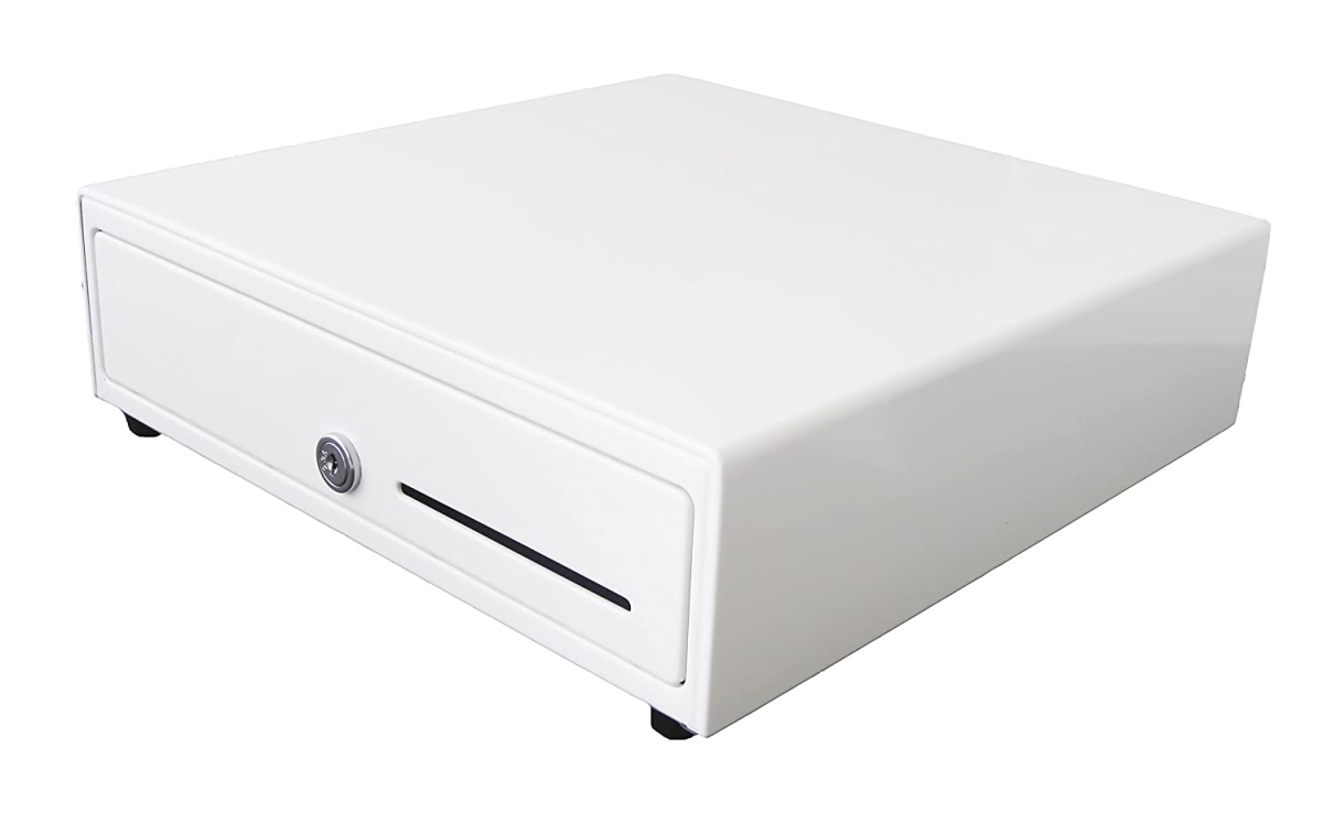 Picture of APG Cash Drawer VB320-AW1313-B27 Vasario Series Single Media Slot 320 MultiPro Cash Drawer&#44; White