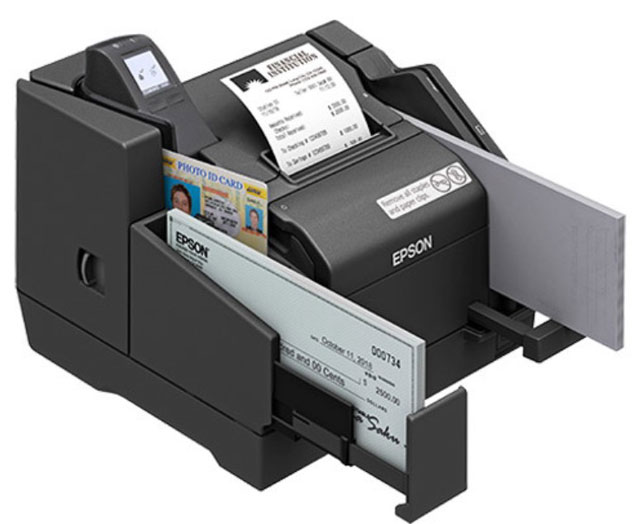 Picture of Epson A41CG59021 S9000II-021 130 DPM 1 Pocket Scanner with Hub&#44; MSR & EBCK