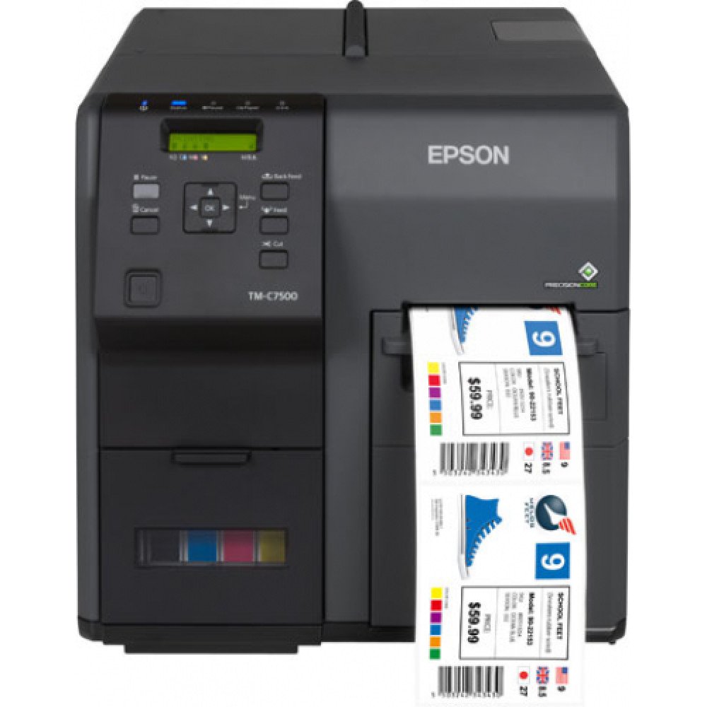 Picture of Epson C31CD84011 4 in. C7500 USB & Ethernet 4-Inkjet Color Label Printer