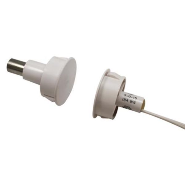 1 in. Steel Door Recessed Switch Set with Wide Gap, White