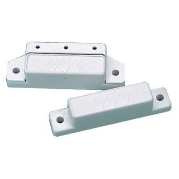 Picture of George Risk Industries 29A-W Magnetic Reed Surface Mount Switch Set with 1 in. Standard Gap&#44; White
