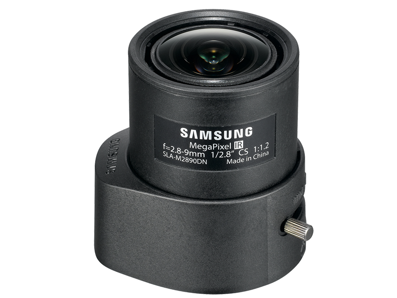 Picture of Hanwha SLA-M2890DN 1-2.8 in. 3 MP CS-Mount Auto-Iris Lens with 2.8-9 mm Vari-Focal Lens