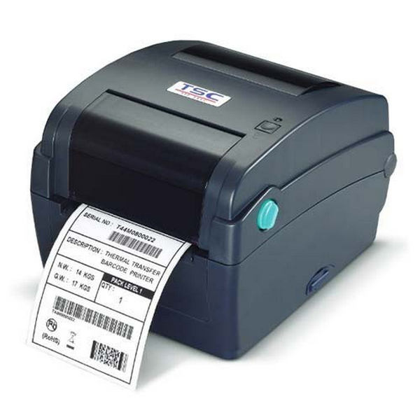 Picture of TSC 99-033A031-0001 TTP244Ce Thermal Transfer & Direct Printer for 203DPI 4 in. Per Second 4.25 in. Wide 5 in. OD Ethernet USB&#44; Parallel & RS232&#44; Navy
