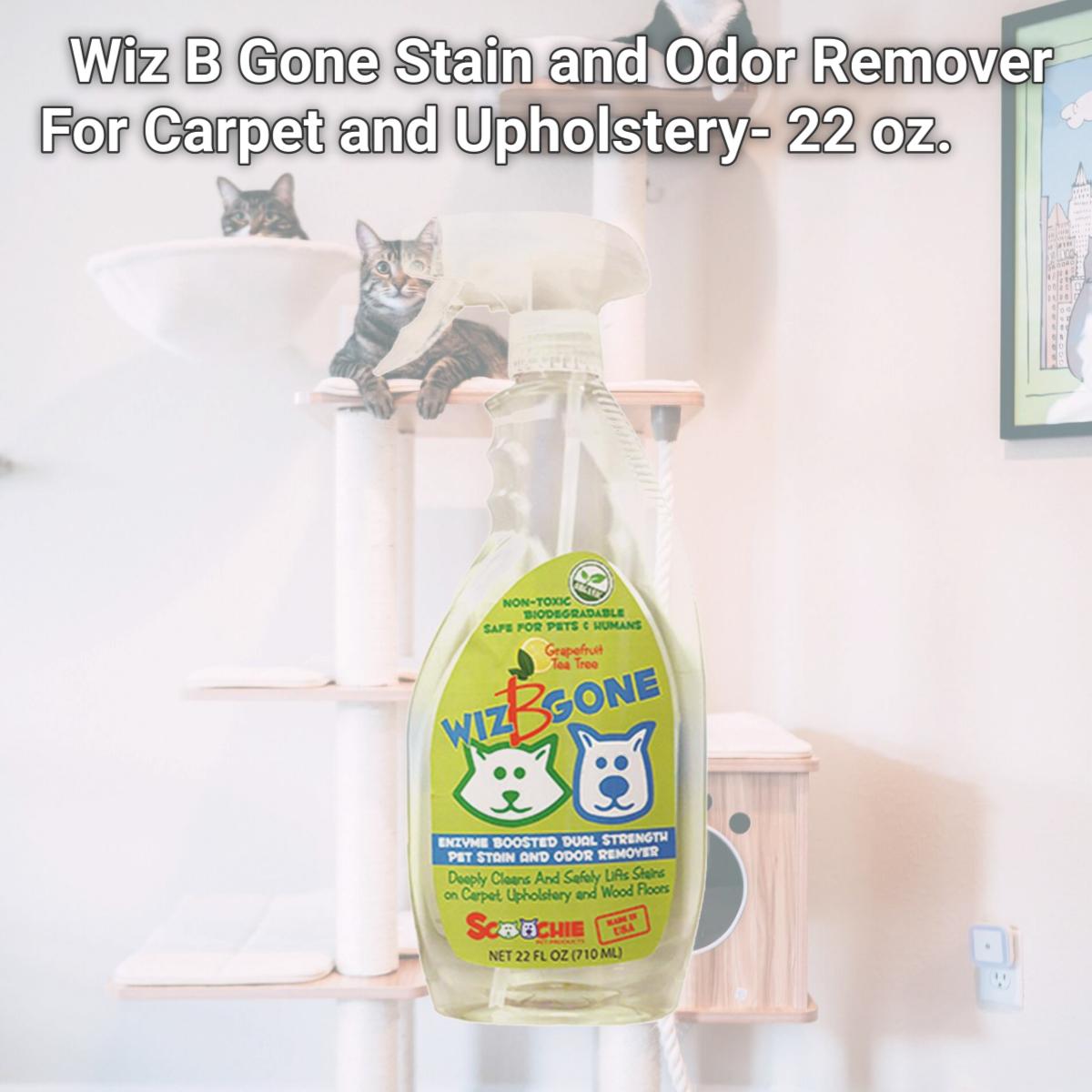Picture of Schoochie Pet 100 Wiz B Gone Stain and Odor Remover For Carpet and Upholstery- 22 oz.