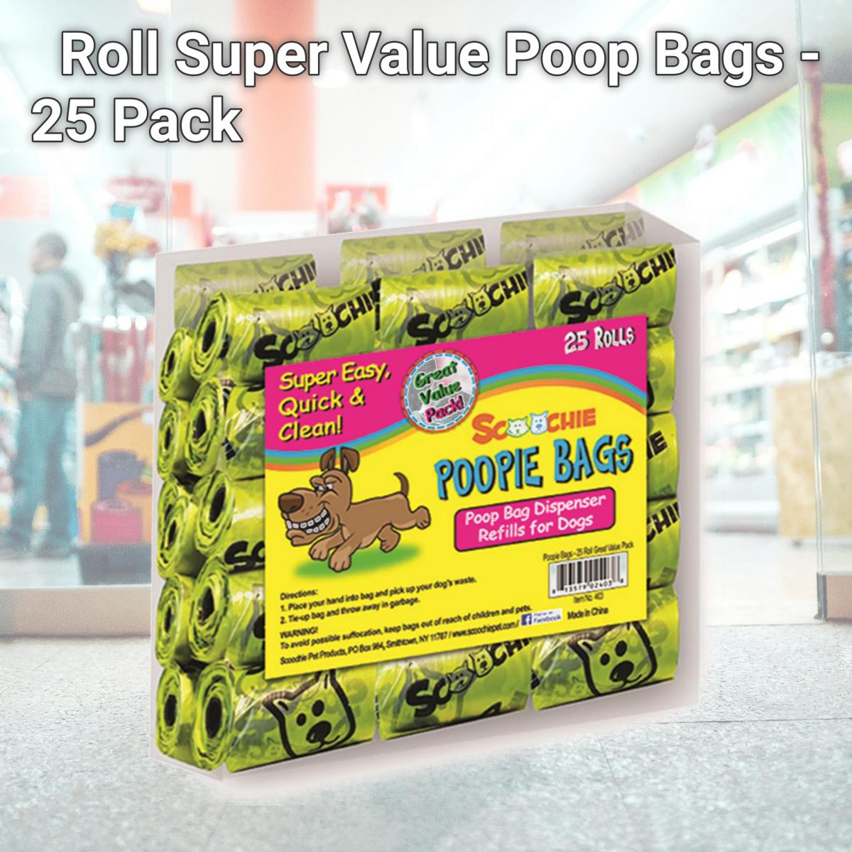 Picture of Schoochie Pet 403 Roll Super Value Poop Bags - 25 Pack