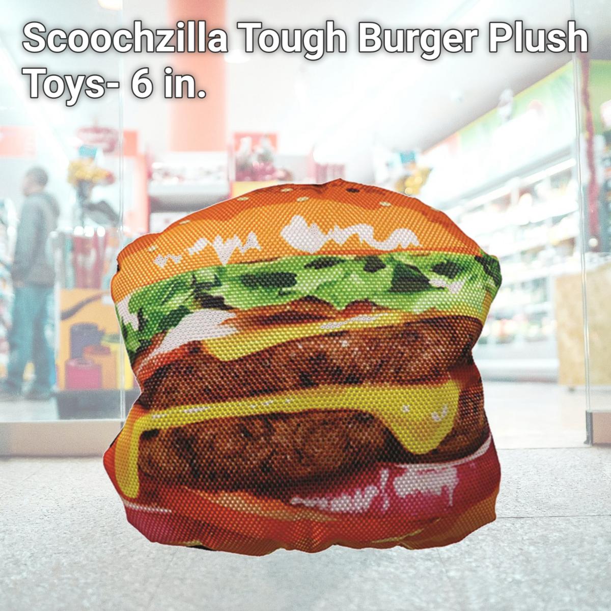 Picture of Schoochie Pet 500 Scoochzilla Tough Burger Plush Toys- 6 in.