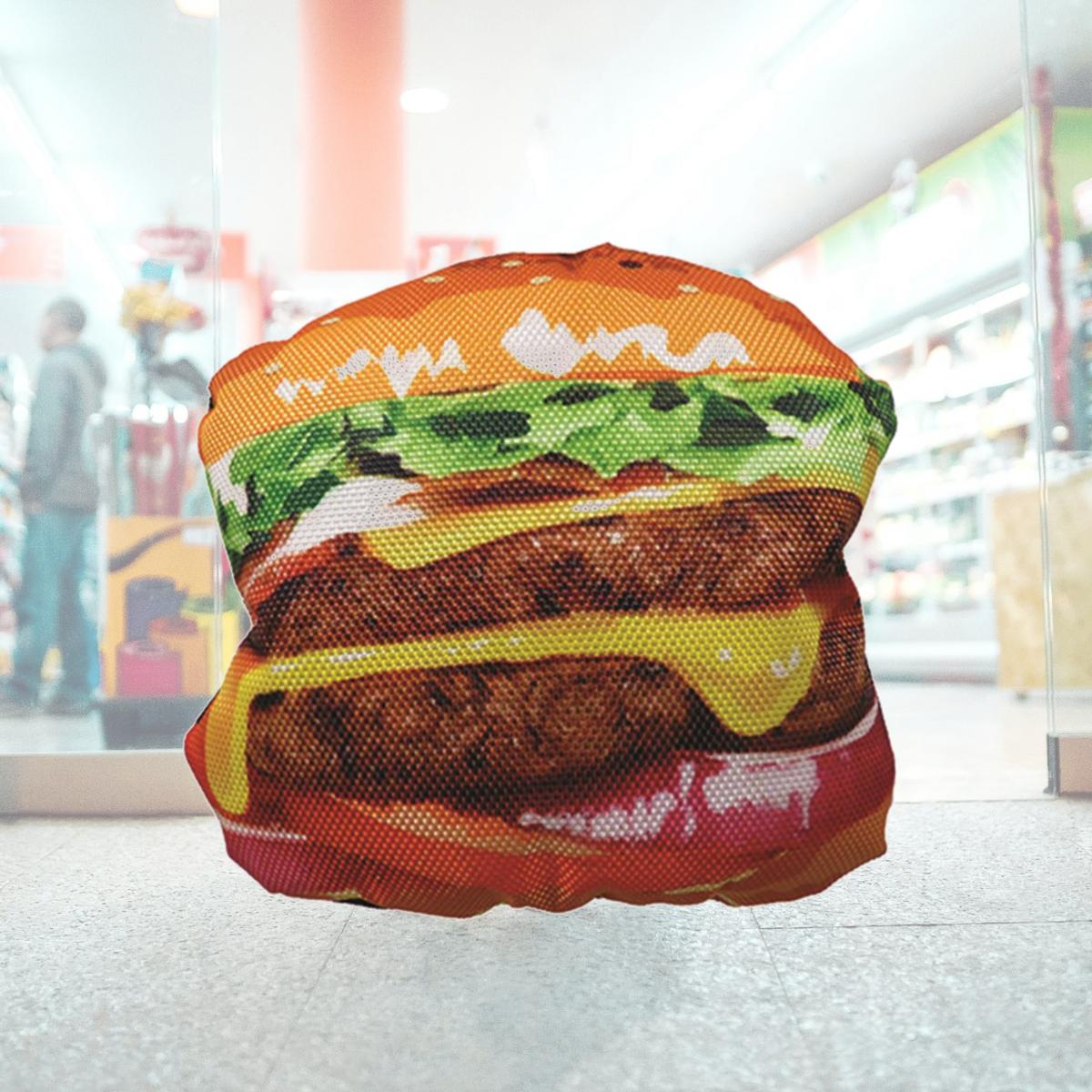 Picture of Schoochie Pet 500 Scoochzilla Tough Burger Plush Toys- 6 in.