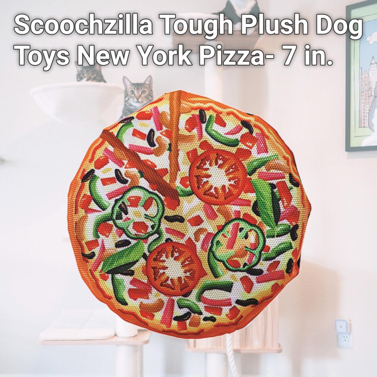 Picture of Schoochie Pet 502 Scoochzilla Tough Plush Dog Toys New York Pizza- 7 in.